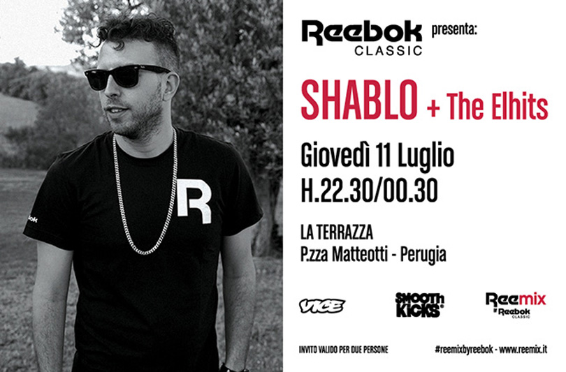 Reemix presenta: Shablo live l'11 Luglio a Perugia