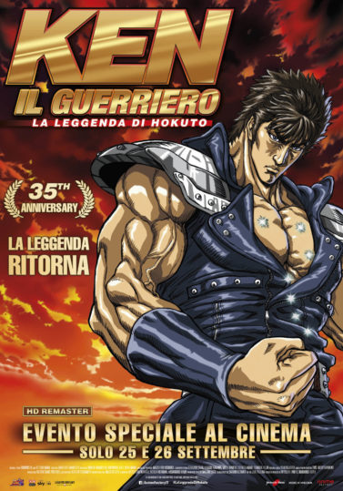Ken Il Guerriero – La leggenda di Hokuto al cinema il 25  e 26 settembre